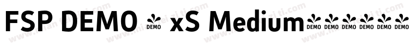 FSP DEMO - xS Medium字体转换